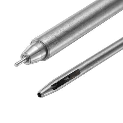 uxcell Eyelet Hole Punch Die Tool, 1.5mm Grommet Setter Hollow Punch for Leather Craft Clothing Handbag Fabric Curtain Setter