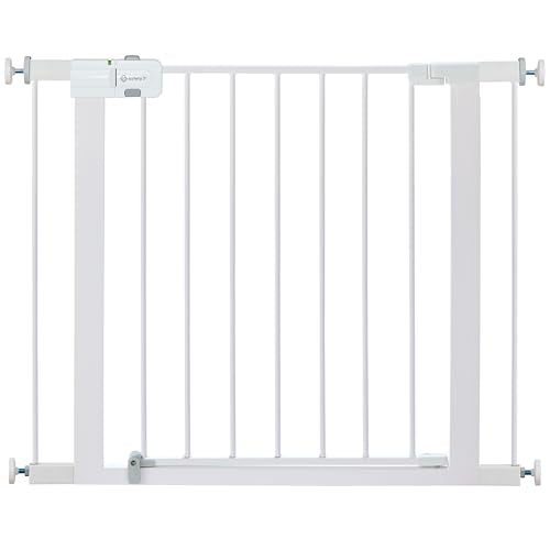 Safety 1st Easy Install Walk-Through Baby & Pet Gate 29-38" White, 28" Tall, 1-Pack