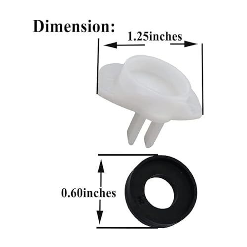 Gugaguga 4 Pack Diverter Gate & Cup Seal for Moen 3800 Tub Spout - Repair Parts