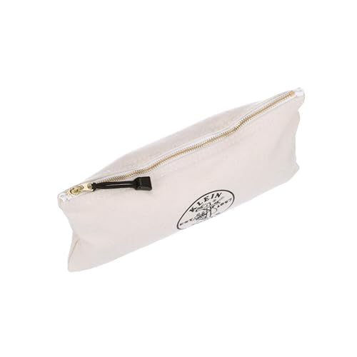 Klein Tools Canvas Zipper Bag 12.5-Inch Heavy Duty Tool Pouch