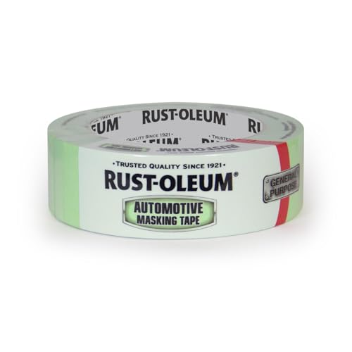 IPG Rust-Oleum Green Automotive Masking Tape, Light Green, 1.41" x 35yd, Single Roll