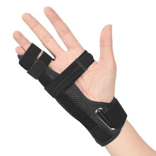 Pinky Finger Splint, 4th or 5th Ring Fingers Splint for Boxer¡¯s Fracture, Arthritis, Tendonitis, Metacarpal Support Hand Brace Fits Left or Right Hand, M