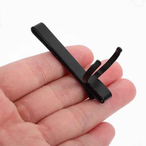 PRETYZOOM 2pcs Flashlight Belt Clip Sturdy Metal Replacement Clip for Securely Attaching Pocket Holder for Outdoor Activities and Repairs