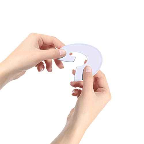 30 Pack White Round Clothing Size Closet Rack Dividers Hangers with 1 Bonus Marker (Outer 3.5¡±, Inner 1.38¡± in Diameter)
