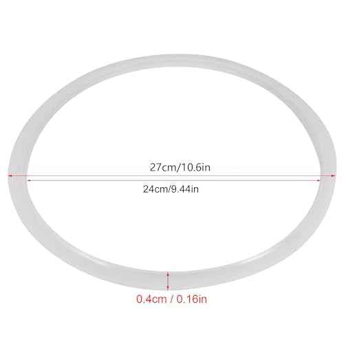 Sunicon 24 cm Inner Diameter Silicone Sealing Ring for Pressure Cooker – Food-Safe Gasket Replacement