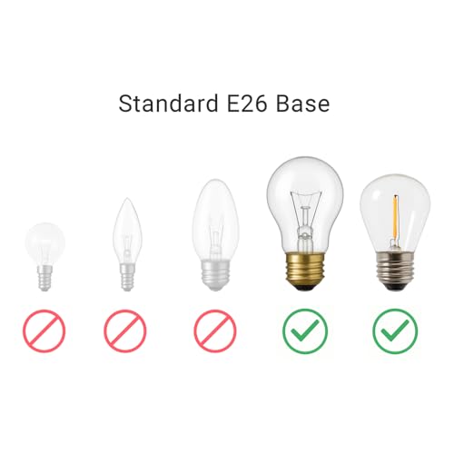 Skillflex 5 Pack E26 Light Socket Safety Caps for String & Recessed Lights