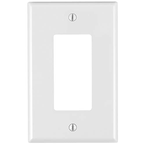 Leviton 1-Gang White Decora Midway Nylon Wallplate 10 Pack - PJ26-WM
