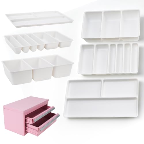 LUVCOSY Friction Slide 6-Pack Tool Box Organizer Trays for Kobalt 2-Drawer Mini Toolbox (10.36x5.75x0.55; 8.98x4.92x1.14; 8.98x4.92x2.05) – Drawer Inserts