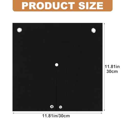 2Packs Welding Blanket Fireproof, 12" x 12" Opening Shape Welding Mat Up To 1800¡ÆF, Brazing Heat Shield for Torch, Flame Retardant Protective Mat for Solder Plumbers HVAC Torch Protector