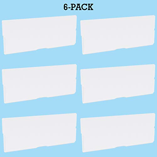 Akro-Mils 40717 Large Drawer Divider 6-Pack, Clear – Plastic Cabinet Organizers