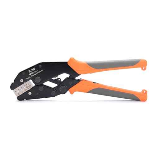 iCrimp Rachet Crimping Tool for End Sleeves Ferrules, AWG 24-10 Wire Crimper, Electrical Crimp Tool, X2410 Jaws