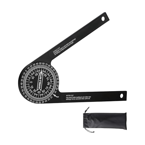 WYTUDTE Aluminum Miter Saw Protractor 7-Inch Angle Finder - Rust-Proof