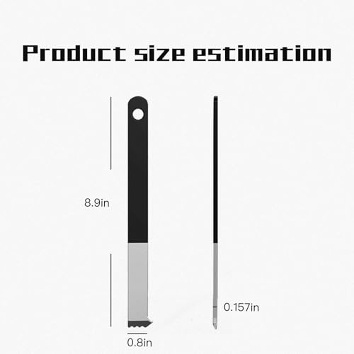 2-Pack Paver Removal Tool Set - Heavy-Duty Paver Puller Tool with Micro-Tooth Design & Dual Gripper Slots, 4mm Thick Steel Construction for Effortless Patio, Lawn, and Garden Paver Brick Removal