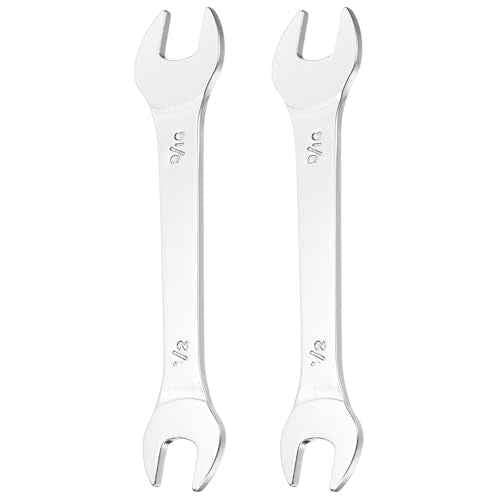 HARFINGTON 2pcs Thin Open End Wrenches SAE, 1/2x9/16 Inches, Slim Wrench Tool for Tight Spaces Repair