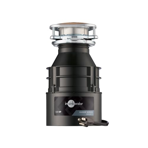 InSinkErator Badger Series 1/2 HP Continuous Feed Garbage Disposal with Power Cord