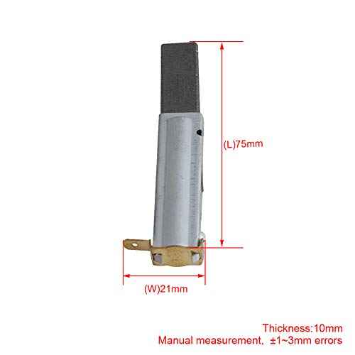 Vacuum Motor Carbon Brush Replacement Parts for Industrial Home Grey Shell Pack of 2