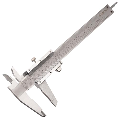 Spurtar 6 Inch/150mm Vernier Caliper Measuring Tool - Non-Digital
