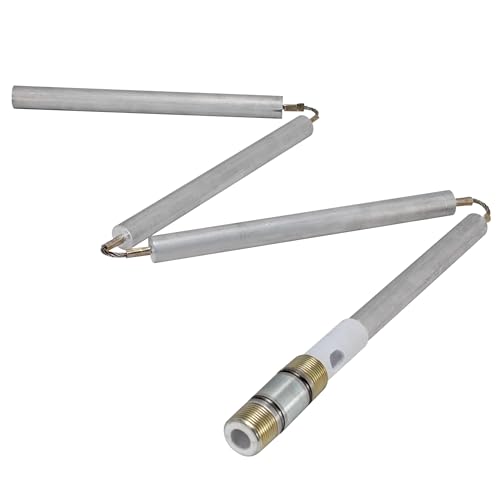 Eastman 42 Inch Flexible Magnesium Anode Rod with 3 in NPT Stainless Steel Nipple - Water Heater Accessory
