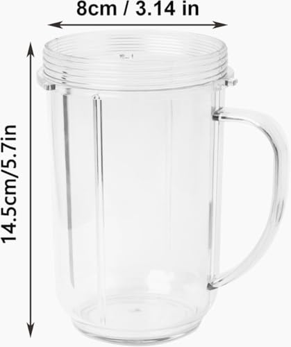 2x 16oz Magic Bullet MB1001 Replacement Cup — Blender/Juicer Tumbler Cups