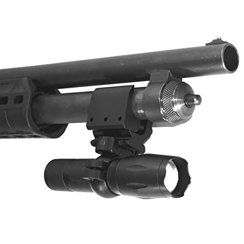 Trinity Tactical Flashlight with Mount Compatible with Mossberg Maverick 88 Pump 12 Gauge Single Rail Adapter Hunting Accessories.