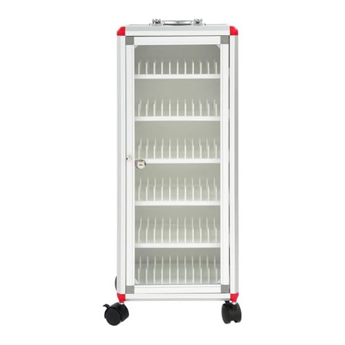 72-Slot Mobile Phone Locker Cabinet with Wheels & Keys - Secure Storage for Smartphones