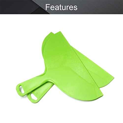 Utoolmart Putty Knife 10" Putty Scraper Large Size Flexible Paint Scraper Tool for Spackling, Wallpaper Scraper Plastic Spreader, Spatula Scraper, Spackle Tools Green 2Pcs