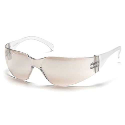 Pyramex Safety Glasses,Clr/I/O Mirror (Pack of 12)