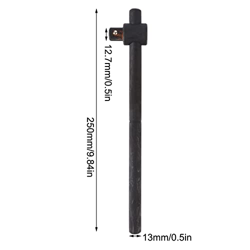 1/2" T-Handle Sliding Wrench Breaker Bar, 9.84 Inch Heavy Duty Steel Drive Socket Hand Tool, Gifts for Men & Dad