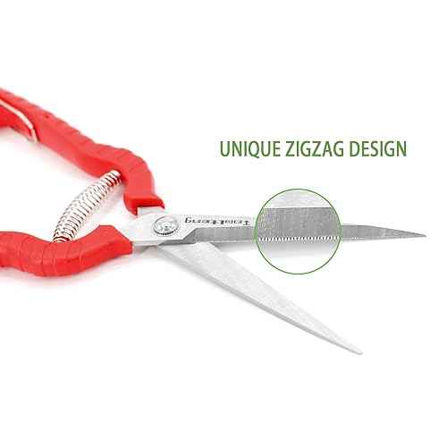 Extra Long Garden Scissor, Stainless Steel Pruning Shears, Bonsai Plant Trimming Scissors for thorny roses plant Flowers Harvesting Herbs Fruits or Vegetables