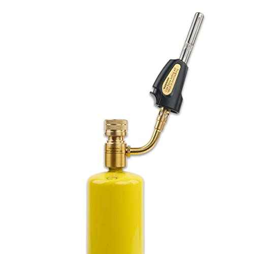 Self-Ignition Stainless Steel Head MAPP Gas Torch 360¡Æ Swivel For Soldering, brazing