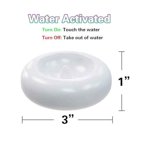 Aignis 48pcs Flameless LED Floating Candles, 120+ Hours Glow Time, 3 Inch Plastic Battery Operated Tealights, Cozy Warm White Light for Romantic Pool/Bathtub/Hot Bath/Wedding Centerpiece Decor