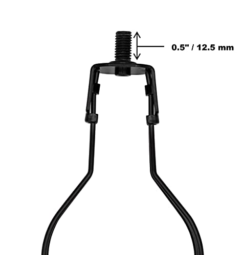 Creative Hobbies Black Lamp Shade Light Bulb Clip Adapter - Easy Fit