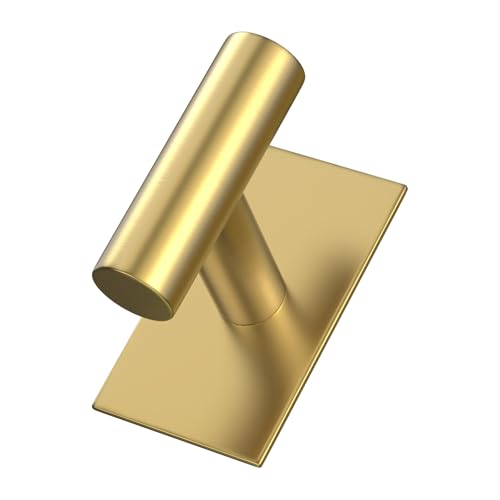 VAEHOLD Heavy Duty Waterproof Wall Mount Towel Hooks 4 Pack - Gold