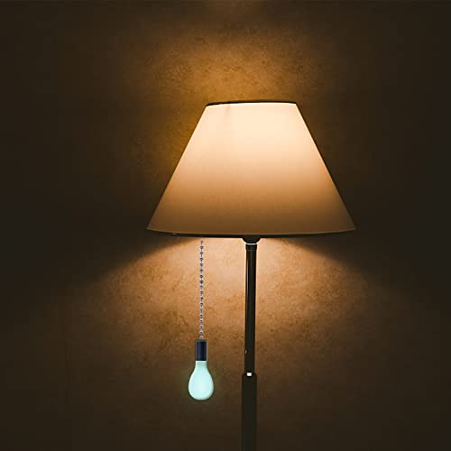 Dotlite 2 Pack Black Ceiling Fan Pull Chain Extension Set Glow in The Dark - Easy to Install