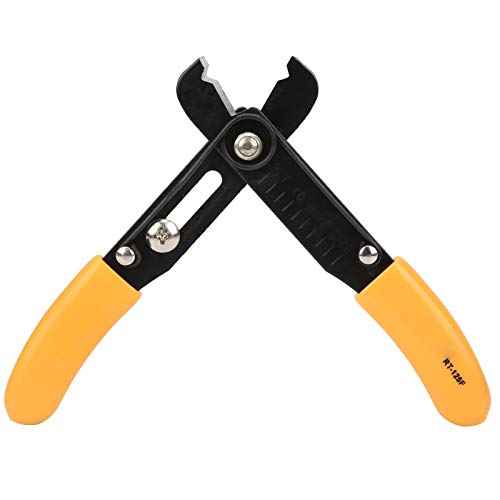 Wire Stripper, Wire Cutter Adjustable Simple Cutter Stripping Pliers Hand Tools 0.54.0mm Yellow for Home Appliance Wiring