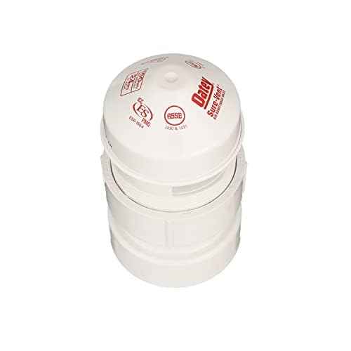 Oatey Sure-Vent 1-1/2 in.?2 in. 160 Branch, 24 Stack DFU Air Admittance Valve with White PVC Sch. 40 Adapter