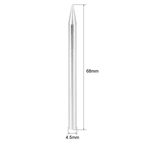 uxcell 4.5x68mm Lead-free Soldering Iron Tip Replacement Solder Conical Tip 40W Welding Equipment for Soldering Silver 3pcs