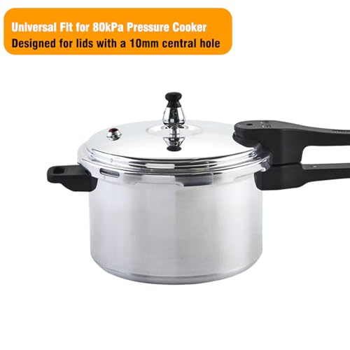 Universal 80kPa Pressure Cooker Jigger Valve Replacement with Exhaust Rod, Anti-Block