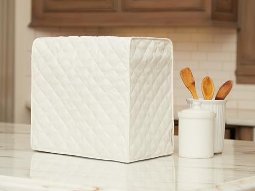 Covermates Bread Maker Cover 17W x 11D x 15H Cream Quilted Polyester