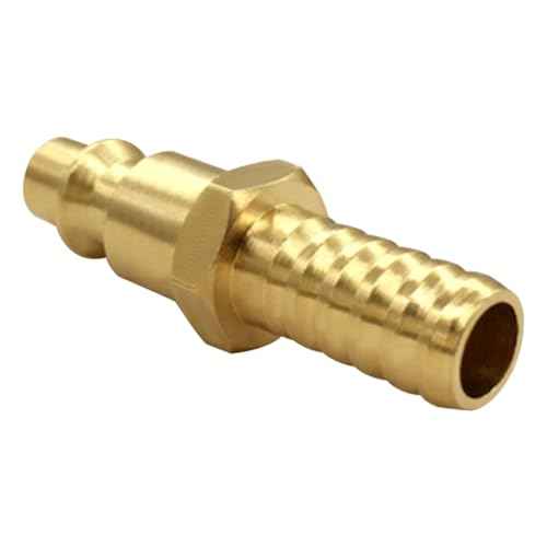 Joywayus 2PCS 3/8" Barb x 1/4" Coupling Industrial Air Hose Quick Connect Air Plug Fittings