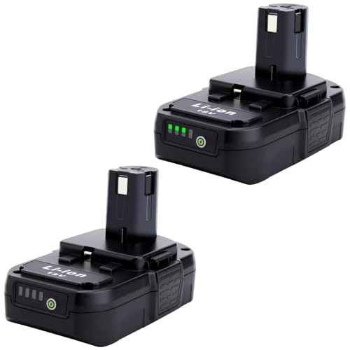2 Pack 18V 3.0Ah Lithium Replacement Battery Compatible with Ryobi 18V Cordless Power Tools, Replacement for 18V Battery P102 P103 P104 P105 P106 P107 P108