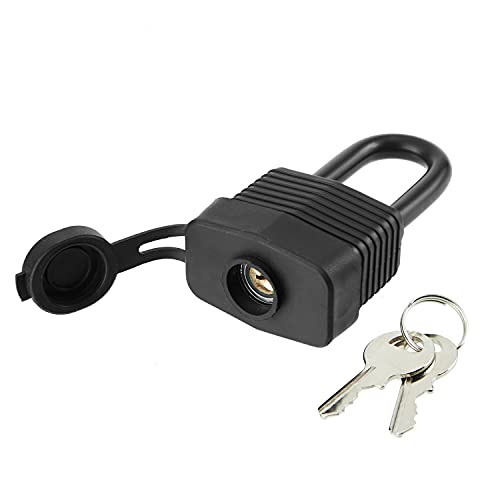 SafiSwords Waterproof Heavy Duty Padlocks Pack of 6 Keyed Alike 1-9/16 Inch Steel Locks