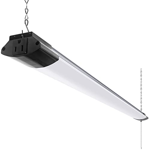 Barrina 4FT LED Shop Light 84W 10000LM 5000K Black - 1 Pack, Linkable & ETL Certified