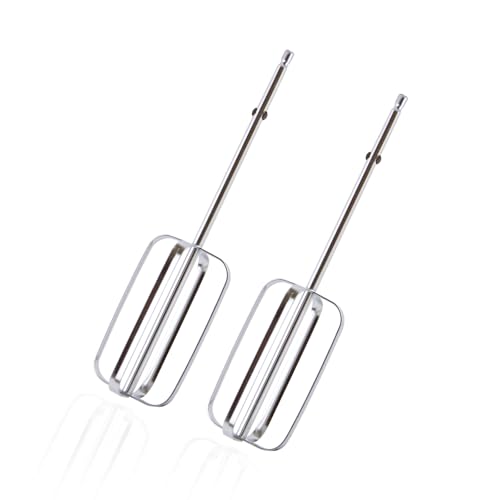 2 Pcs Hamilton Beach Hand Mixer Beater Attachments 7.88in Square Silver Replacement Parts