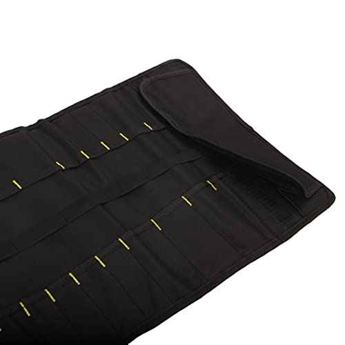 22 pocket Tool Bag Canvas Wrench Roll Up Pouch/Screwdriver Pliers Roller Compartments Organizers/Small Socket Bags/Tool Roll Organizer For Mechanic,Electrician & Hobbyist