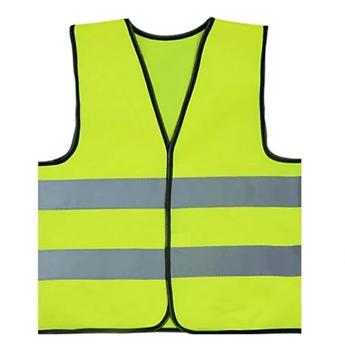 TopTie 10 Pack Kids Safety Reflective Vests, High Vis Construction Vest with Elastic Waistband