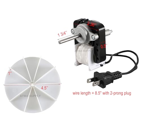 ATMA SUPPLY Universal Bathroom Vent Fan Motor Replacement 50 CFM 120V, Fits Nutone Broan