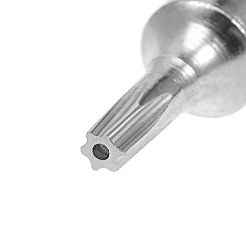 uxcell 4pcs 25mm Long 1/4" Hex Shank T8 Security Torx High Quantity Screwdriver Bits S2 High Alloy Steel