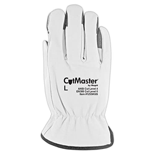 MAGID CutMaster ANSI A4 Leather Driver¡¯s Glove with Keprotec, 1 Pairs, Size 13/4XL (1255KGS)