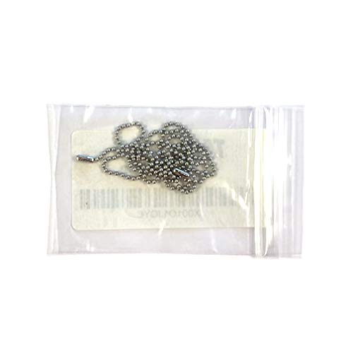 Stainless Steel Military Dog Tag Chain Set 27in & 4.5in Ball Chains US Made